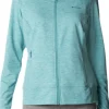 Columbia Weekend Adventure Full Zip naisten pitkähihainen, vaaleansininen Best