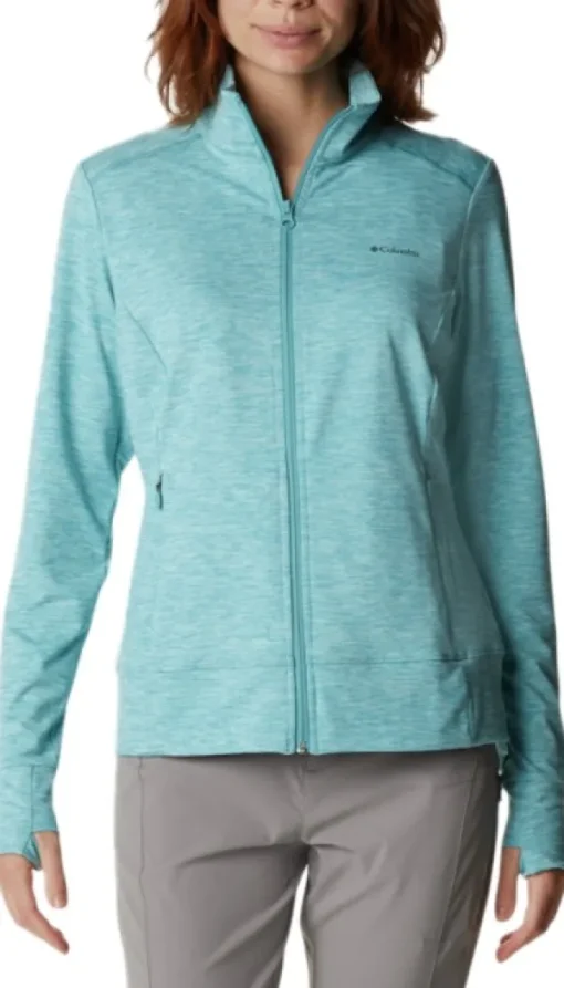Columbia Weekend Adventure Full Zip naisten pitkähihainen, vaaleansininen Best