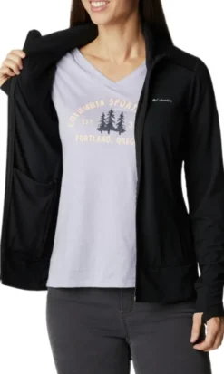 Columbia Weekend Adventure Full Zip naisten pitkähihainen, musta Online