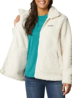 Columbia Winter Pass Sherpa FZ naisten fleecetakki, valkoinen Fashion