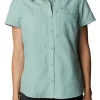 Columbia W's Silver Ridge 2.0 Short Sleeve kauluspaita, sinivihreä Discount