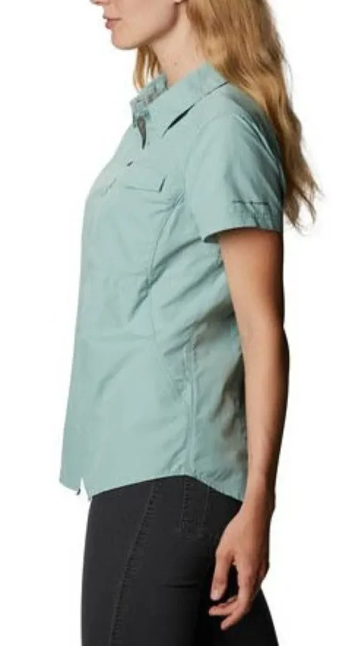 Columbia W's Silver Ridge 2.0 Short Sleeve kauluspaita, sinivihreä Discount