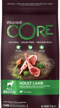 Adult Lamb koiranruoka aikuisille koirille, lammas, 1,8 kg-CORE Online