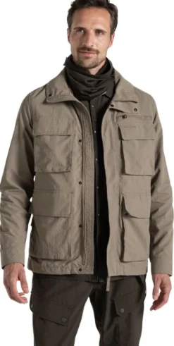 Craghoppers M's NosiLife Adventure Jacket IV Pebble Hot