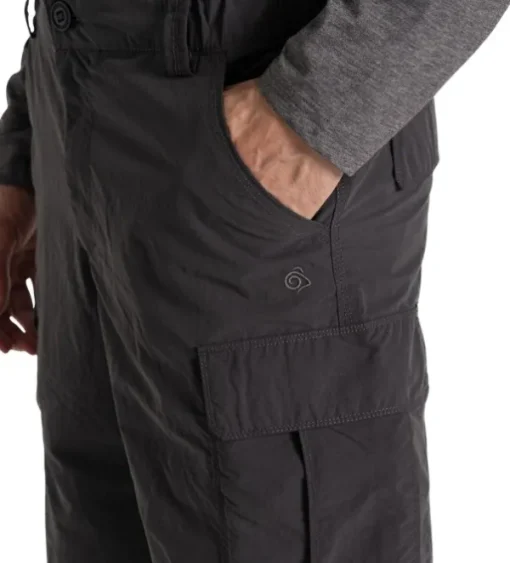 M's NosiLife Cargo Short III Black Pepper-Craghoppers Clearance