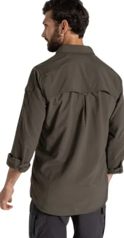 Craghoppers NosiLife Adventure LS Shirt III paita, Woodland Green New