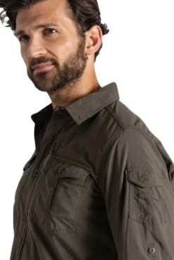 Craghoppers NosiLife Adventure LS Shirt III paita, Woodland Green New