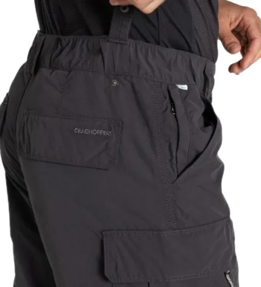 Craghoppers NosiLife Convertible Cargo katkolahjehousut, musta Fashion