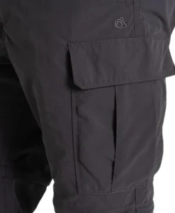 Craghoppers NosiLife Convertible Cargo katkolahjehousut, musta Fashion