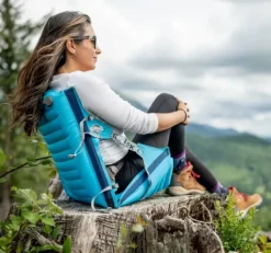 AirCliner Original Chair Big retkeilytuoli, Sky Blue-Crazy Creek Hot