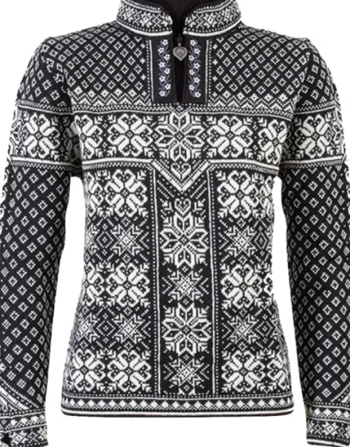 Dale of Norway W's Peace Fem Sweater Black/Off White Discount