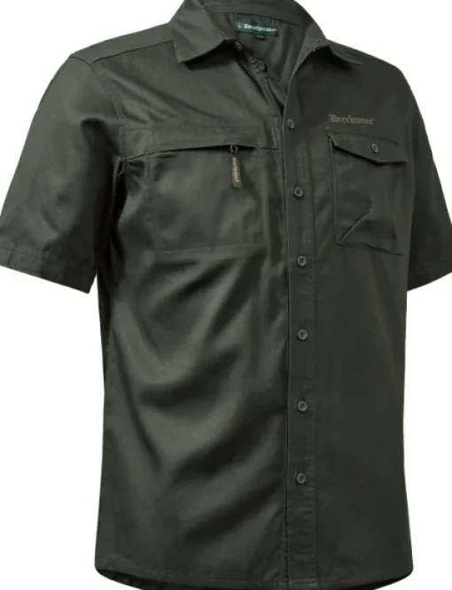 Atlas Shirt S/S paita, tummanvihreä-Deerhunter Hot