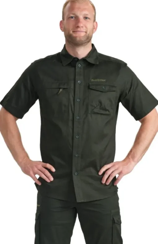 Atlas Shirt S/S paita, tummanvihreä-Deerhunter Hot