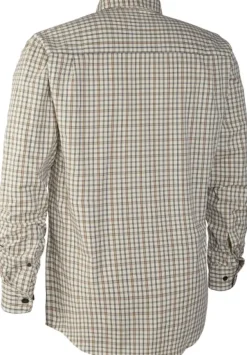 Deerhunter Henry Shirt kauluspaita, vaaleabeige/vihreä Outlet