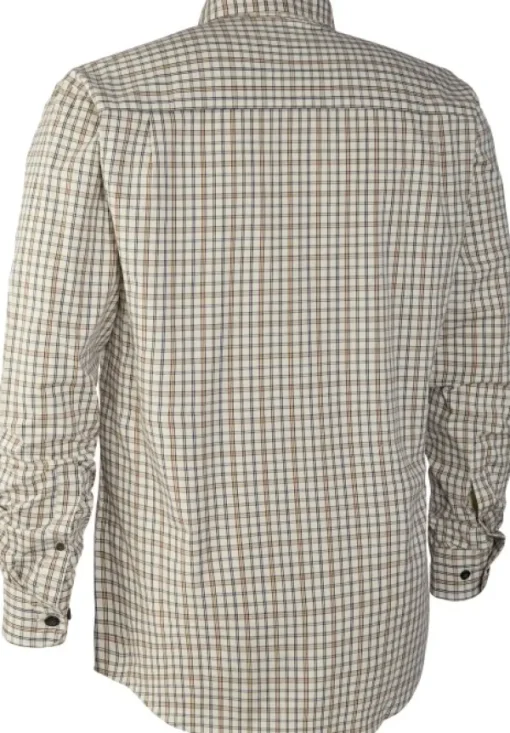 Deerhunter Henry Shirt kauluspaita, vaaleabeige/vihreä Outlet