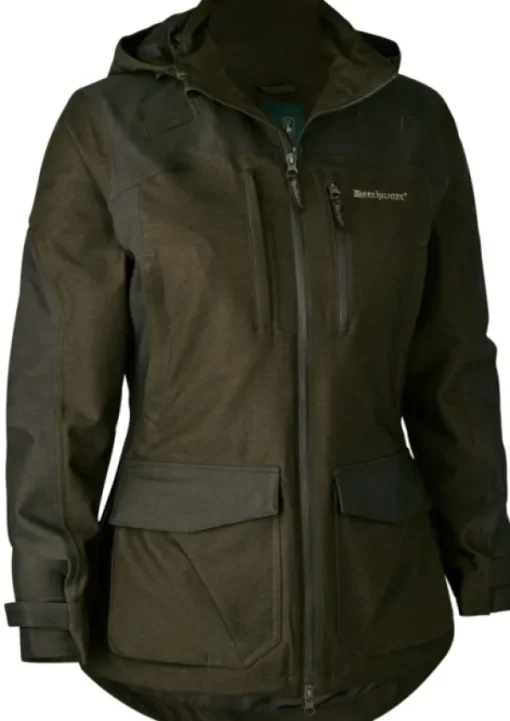 Deerhunter Lady Chasse Jacket naisten metsästystakki, vihreäruskea Outlet