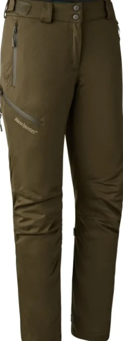 Deerhunter Lady Excape Winter Trousers naisten topatut metsästyshousut, vihreä Fashion