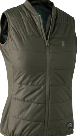 Lady Heat Inner Waistcoat naisten lämpöliivi, Deep Green-Deerhunter Discount