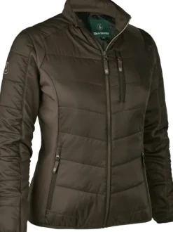 Deerhunter Lady Heat Padded Jacket naisten topattu lämpötakki, ruskea New