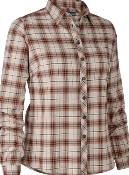 Deerhunter Lady Louisa Shirt naisten kauluspaita, vaaleabeige/oranssi Online