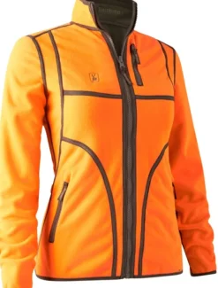 Deerhunter Lady Pam Bonded Fleece Jacket naisten fleecetakki, Reversible Orange Best