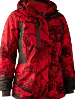 Lady Raven Arctic Jacket naisten metsästystakki, camo/punainen-Deerhunter Best