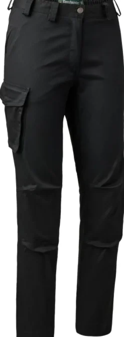 Deerhunter Lady Traveler Trousers naisten reisitaskuhousut, musta Best