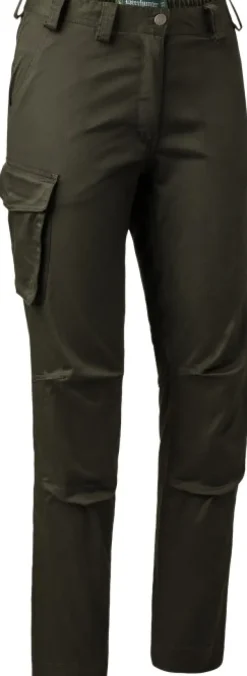 Deerhunter Lady Traveler Trousers naisten reisitaskuhousut, vihreä New