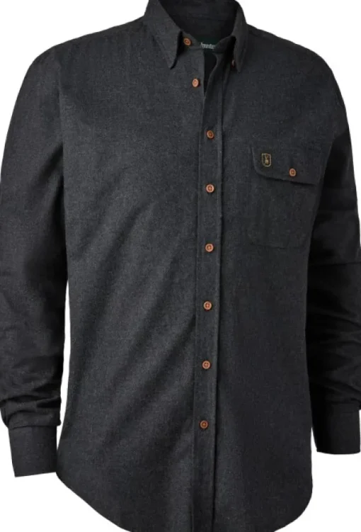Deerhunter Liam Shirt kauluspaita, musta Discount