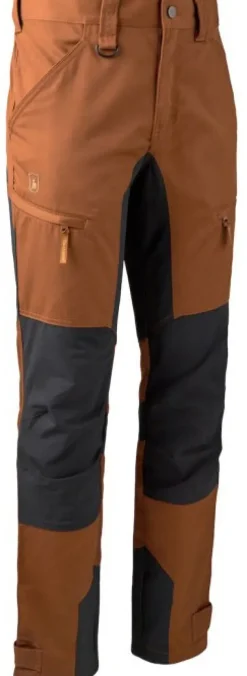 Rogaland Stretch -housut, tummanoranssi/musta-Deerhunter Fashion