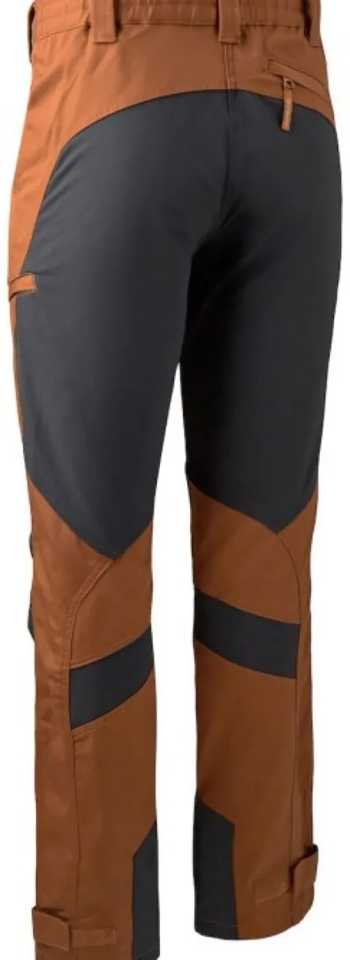 Rogaland Stretch -housut, tummanoranssi/musta-Deerhunter Fashion
