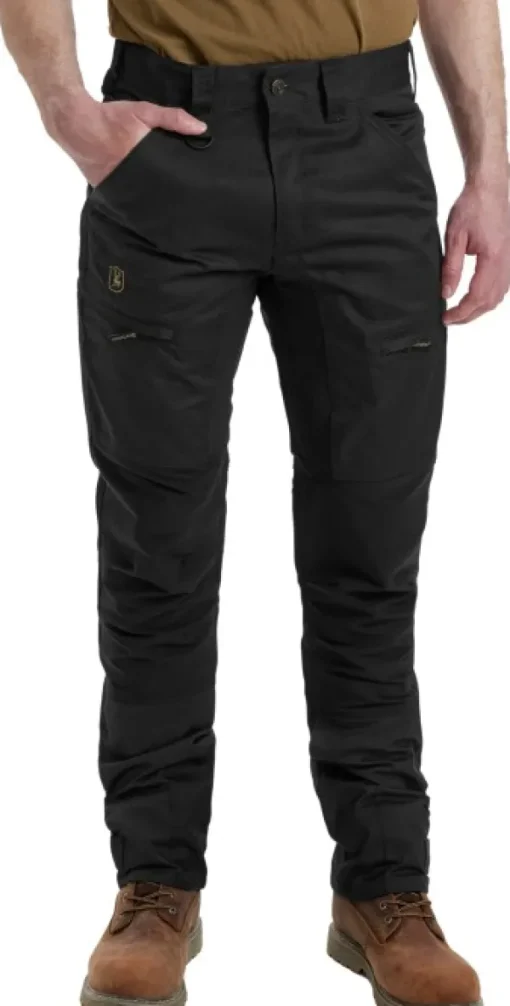 Rogaland Stretch Trousers joustavat ulkoiluhousut, musta-Deerhunter Hot