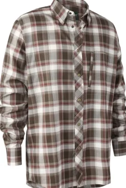 Silas Shirt kauluspaita, ruskea/punainen-Deerhunter Online