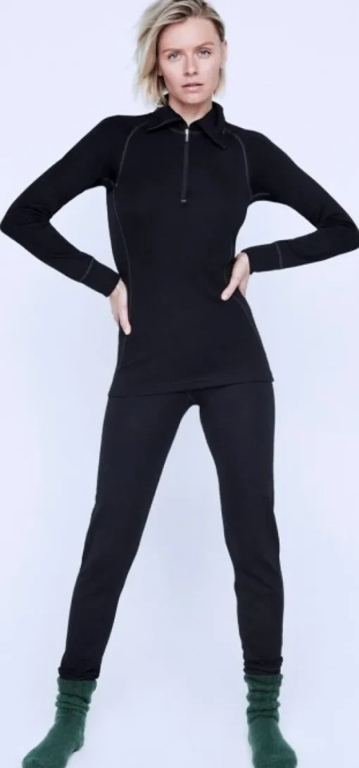 Expedition Woman Long Johns Black-Devold Hot