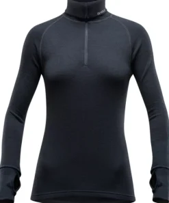 Devold Expedition Woman Zip Neck Black Best