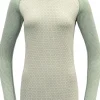 Devold Kvitegga Merino 230 Cross Neck naisten kerrastopaita, Raw White Discount