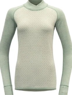 Devold Kvitegga Merino 230 Cross Neck naisten kerrastopaita, Raw White Discount