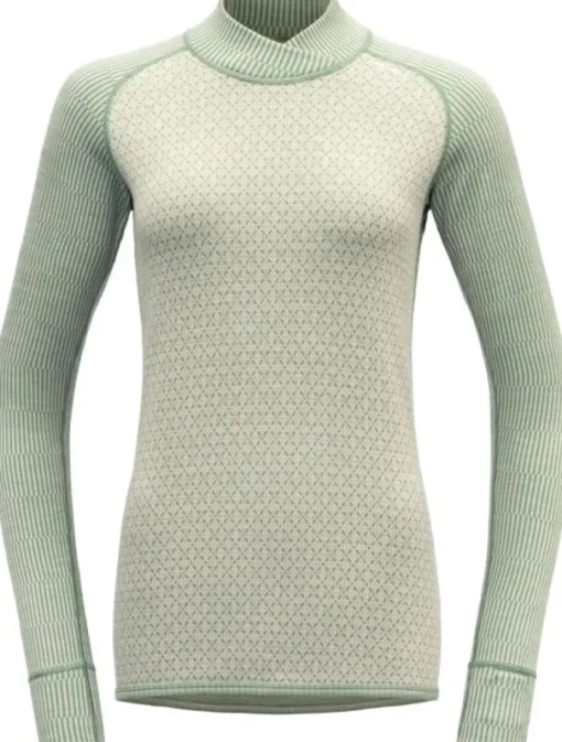 Devold Kvitegga Merino 230 Cross Neck naisten kerrastopaita, Raw White Discount