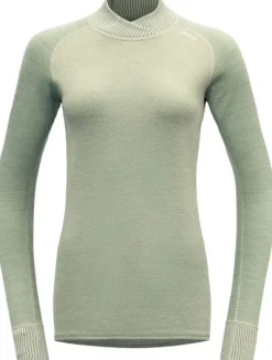 Devold Kvitegga Merino 230 Cross Neck naisten kerrastopaita, Raw White Discount