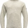 Nansen Sweater High Neck Unisex Grey Melange-Devold New