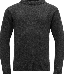 Devold Nansen Wool Sweater villapaita, unisex, tummanharmaa Outlet