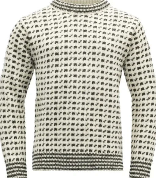 Devold Original Islender Crew Neck Unisex Offwhite/Anthracite Clearance