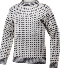 Devold Original Islender Crew Neck Unisex Offwhite/Anthracite Clearance
