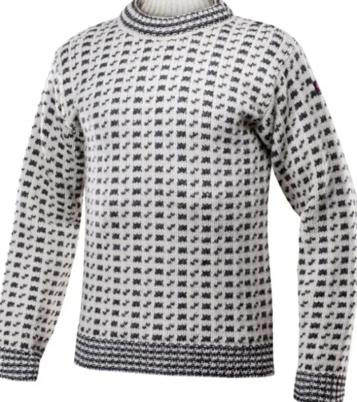 Devold Original Islender Crew Neck Unisex Offwhite/Anthracite Clearance