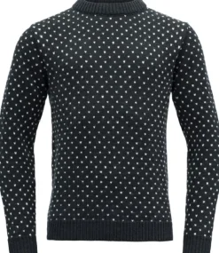Devold Sörisen Wool Sweater Unisex villapaita, Ink/Off White New