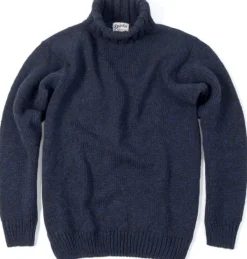 Unisex Nansen Sweater High Neck villapusero, tummansininen-Devold Fashion