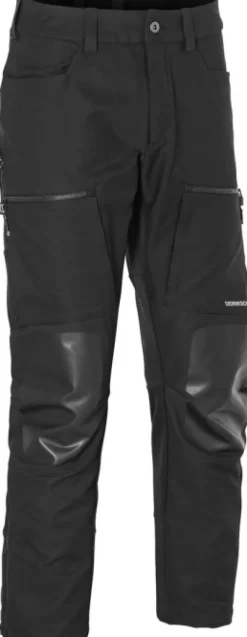Didriksons Isac -tekniset ulkoiluhousut, unisex, musta Hot