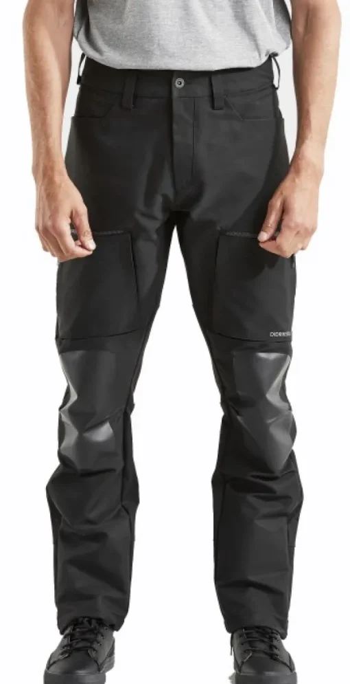 Didriksons Isac -tekniset ulkoiluhousut, unisex, musta Hot