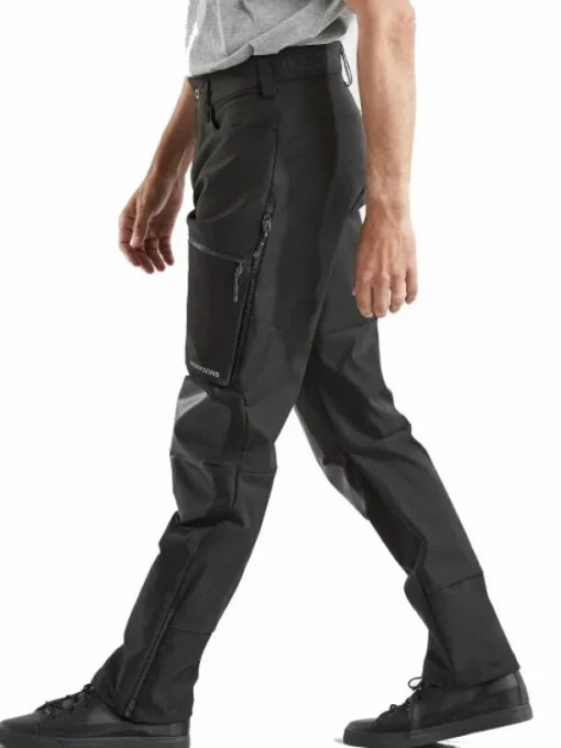 Didriksons Isac -tekniset ulkoiluhousut, unisex, musta Hot
