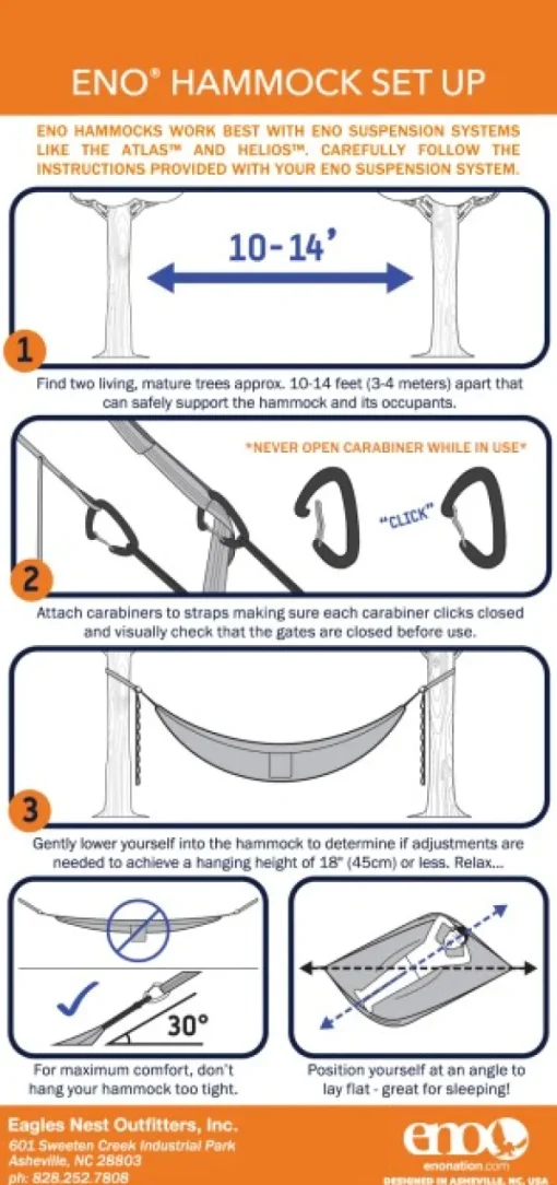 Eno Hammock Eno Atlas XL Suspension System kiinnityshihna riippumatolle, musta Clearance